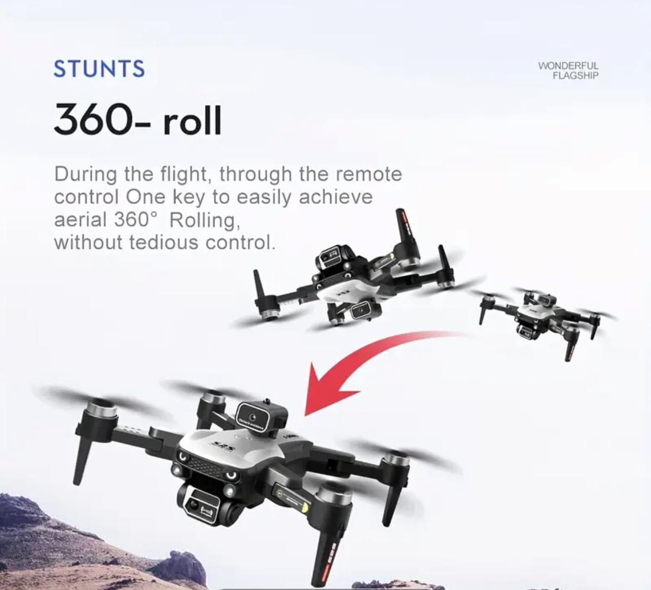Foldable Dual-Camera Drone