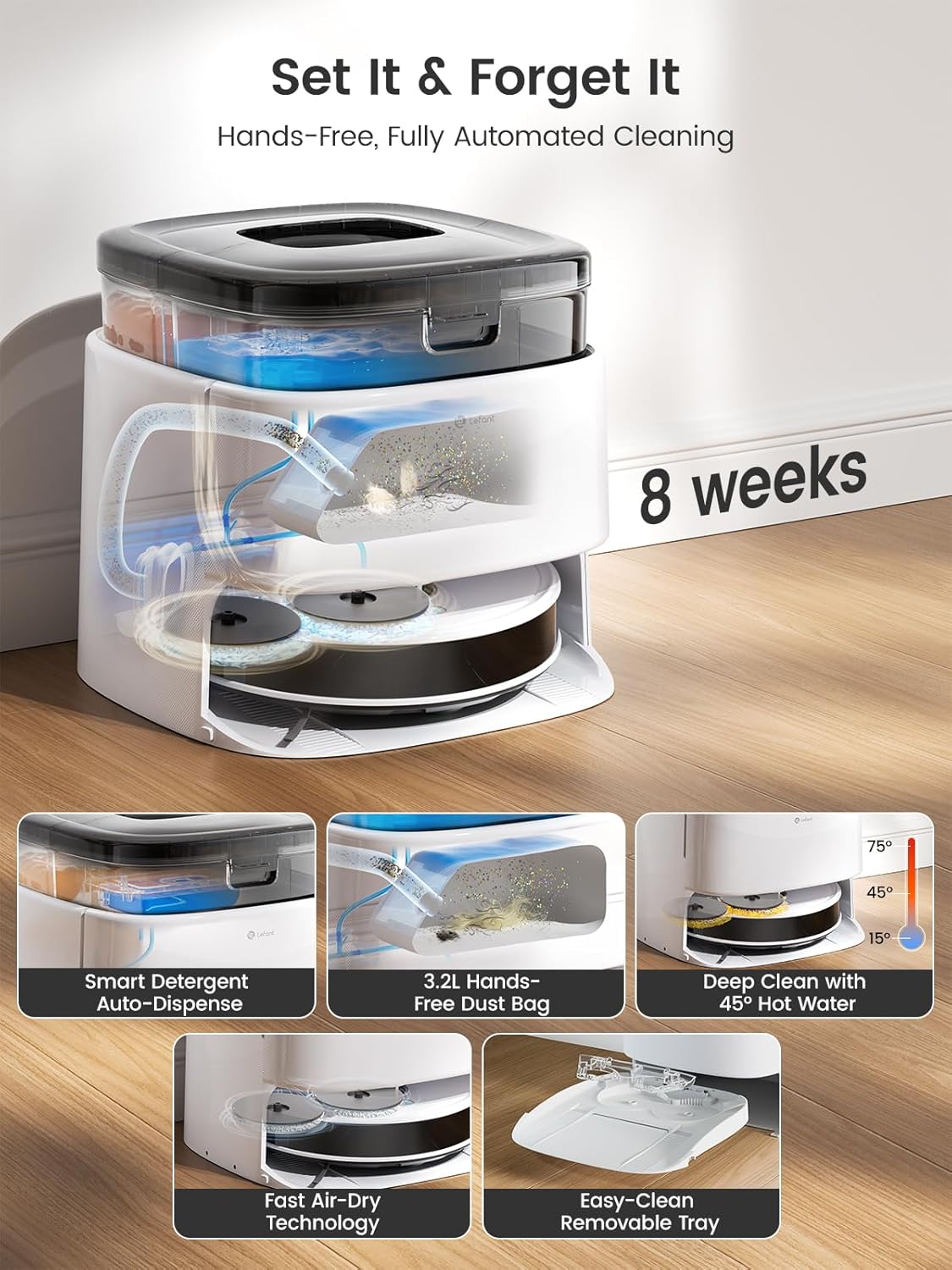 LEFANT M3 M3L Robot Vacuum Cleaner